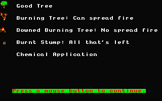 Forest Fire atari screenshot